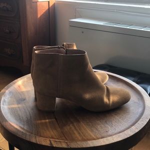 Madewell Booties - Tan Suede